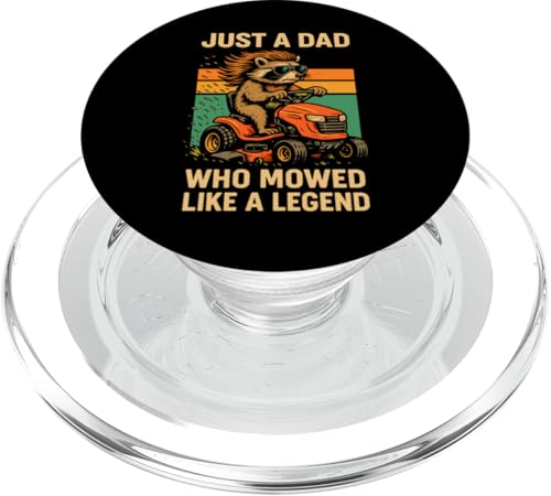 Just A Dad Who Funny Fathers Day Gift Racoon Joke Dad PopSockets PopGrip für MagSafe von Fathers Day Shirt For Dad Funny Just A Dad TShirt