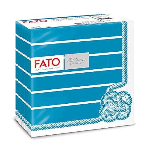 Fato, Trockene Papierservietten, Airlaid, Textileffekt, Packung mit 50 Servietten, Größe 40x40, 4-fach gefaltet, Dekor Skipper Alaska Fato, Trockene Papierservietten, Airlaid, Textileffekt, Packung mit 50 Servietten, Größe 40x40, 4-fach gefaltet, Dekor Skipper Alaska von Fato