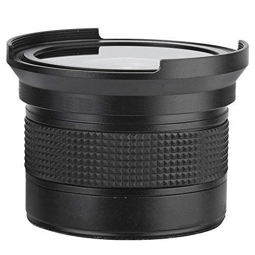 WCL-X100 II Weitwinkel-Konvertierungsobjektiv, Fischaugenobjektiv, 10 x 10 x 10, 58 mm, 0,35 x Fischaugen-Superweitwinkelobjektiv Spiegelreflexkameras, DSLR-Kamera, Schwarz von Fauitay