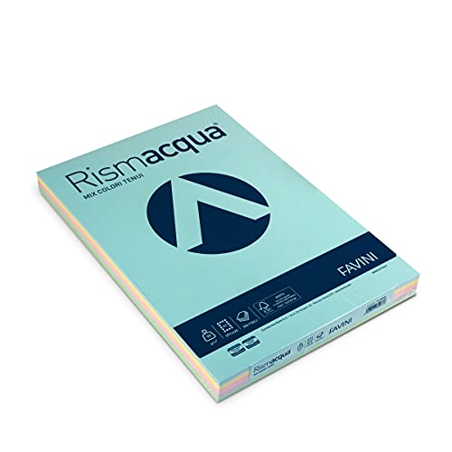 Favini A66 NKP41056 X 323 Soft rismacqua Papier und Karton Farben, A3, 90 g/m², 5 Stück Sortiert Colours-Muted Tones Favini A66 NKP41056 X 323 Soft rismacqua Papier und Karton Farben, A3, 90 g/m², 5 Stück Sortiert Colours-Muted Tones von Favini