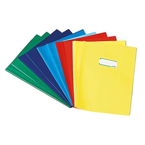 Colibrì 10 x Maxi-Abdeckungen A4 aus Öko-Polyethylen 130 My, 2 Stück x Rot + Blau + Gelb + Hellblau + Dunkelgrün Colibrì 10 x Maxi-Abdeckungen A4 aus Öko-Polyethylen 130 My, 2 Stück x Rot + Blau + Gelb + Hellblau + Dunkelgrün von Favorit