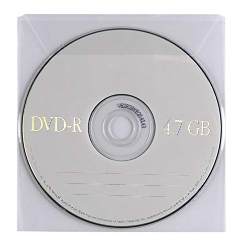 Favorit 100460159 CD Hülle – CD Hülle Hüllen (transparent, Polypropylen, 12 cm) von Favorit