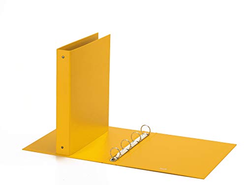 Favorit 400051159, Ordner mit vier runden Ringen, Format 22 x 30 cm, Gelb von Favorit