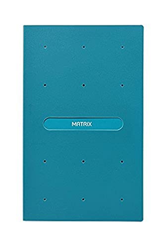 Favorit 400101765 Visitenkartenhalter personalisierbar Matrix Außenformat 12,5 x 20,5 cm, Petranblau von Favorit