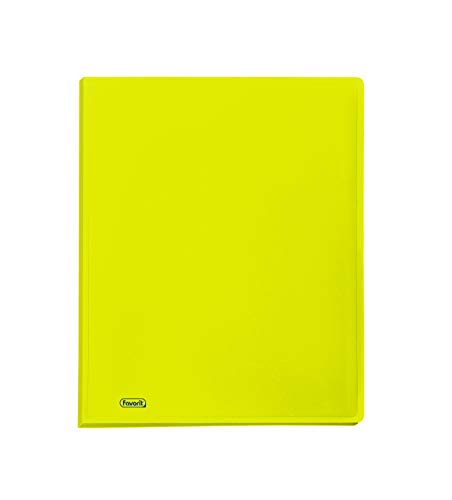 Favorit 400102290 Sichtbuch Neon mit 40 Umschlägen Innenformat 22 x 30 cm, Neongelb von Favorit
