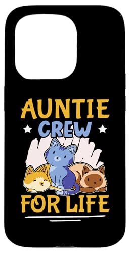 Auntie Crew for Life Design mit Katzen für Mädchen Hülle für iPhone 15 Pro Auntie Crew for Life Design mit Katzen für Mädchen Hülle für iPhone 15 Pro von Favorite Auntie Designs For Women