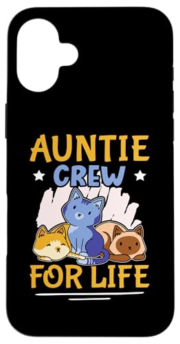 Auntie Crew for Life Design mit Katzen für Mädchen Hülle für iPhone 16 Plus Auntie Crew for Life Design mit Katzen für Mädchen Hülle für iPhone 16 Plus von Favorite Auntie Designs For Women