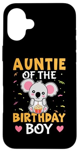 Auntie Of The Birthday Boy Koalabär für Mädchen Hülle für iPhone 16 Plus Auntie Of The Birthday Boy Koalabär für Mädchen Hülle für iPhone 16 Plus von Favorite Auntie Designs For Women