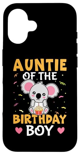 Auntie Of The Birthday Boy Koalabär für Mädchen Hülle für iPhone 16 Auntie Of The Birthday Boy Koalabär für Mädchen Hülle für iPhone 16 von Favorite Auntie Designs For Women