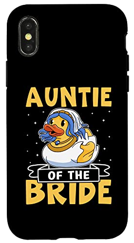 Auntie Of The Bride Lustige Ente Hülle für iPhone X/XS von Favorite Auntie Designs For Women