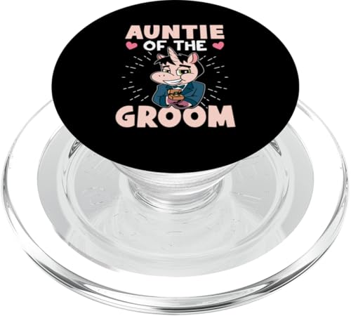 Auntie Of The Groom Lustiges Einhorn PopSockets PopGrip für MagSafe Auntie Of The Groom Lustiges Einhorn PopSockets PopGrip für MagSafe von Favorite Auntie Designs For Women