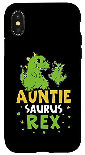 Auntie Saurus Rex Green Dino für Mädchen und Jungen Hülle für iPhone X/XS Auntie Saurus Rex Green Dino für Mädchen und Jungen Hülle für iPhone X/XS von Favorite Auntie Designs For Women