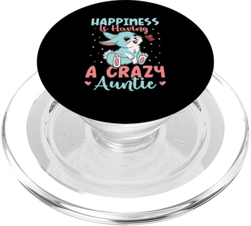 Glück ist, einen verrückten Hasen mit Tantendesign zu haben PopSockets PopGrip für MagSafe Glück ist, einen verrückten Hasen mit Tantendesign zu haben PopSockets PopGrip für MagSafe von Favorite Auntie Designs For Women