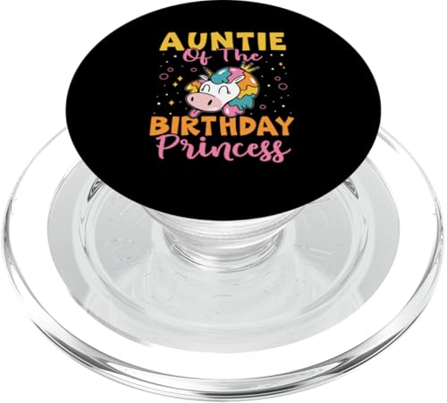 Prinzessin-Design mit Einhorn von Tante Of The Birthday PopSockets PopGrip für MagSafe von Favorite Auntie Designs For Women