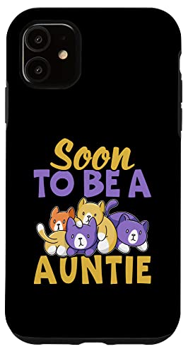 Soon To Be A Auntie Design mit Katzen für Mädchen Hülle für iPhone 11 Soon To Be A Auntie Design mit Katzen für Mädchen Hülle für iPhone 11 von Favorite Auntie Designs For Women