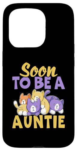 Soon To Be A Auntie Design mit Katzen für Mädchen Hülle für iPhone 15 Pro Soon To Be A Auntie Design mit Katzen für Mädchen Hülle für iPhone 15 Pro von Favorite Auntie Designs For Women