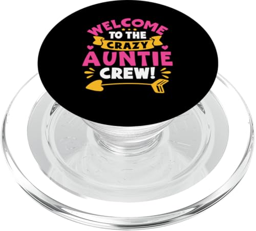 Willkommen bei der Crazy Auntie Crew! Für Mädchen PopSockets PopGrip für MagSafe Willkommen bei der Crazy Auntie Crew! Für Mädchen PopSockets PopGrip für MagSafe von Favorite Auntie Designs For Women