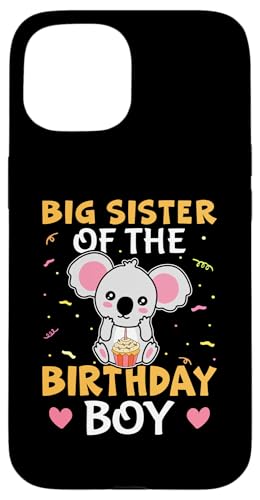Big Sister Of The Birthday Boy Koalabär für Mädchen Hülle für iPhone 15 Big Sister Of The Birthday Boy Koalabär für Mädchen Hülle für iPhone 15 von Favorite Big Sister Designs For Girls