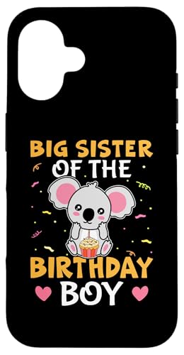 Big Sister Of The Birthday Boy Koalabär für Mädchen Hülle für iPhone 16 Big Sister Of The Birthday Boy Koalabär für Mädchen Hülle für iPhone 16 von Favorite Big Sister Designs For Girls