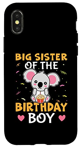 Big Sister Of The Birthday Boy Koalabär für Mädchen Hülle für iPhone X/XS Big Sister Of The Birthday Boy Koalabär für Mädchen Hülle für iPhone X/XS von Favorite Big Sister Designs For Girls