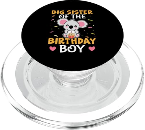 Big Sister Of The Birthday Boy Koalabär für Mädchen PopSockets PopGrip für MagSafe Big Sister Of The Birthday Boy Koalabär für Mädchen PopSockets PopGrip für MagSafe von Favorite Big Sister Designs For Girls