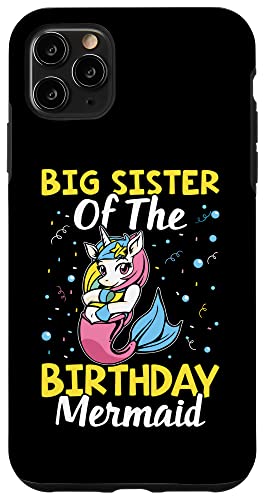 Big Sister Of The Birthday Meerjungfrau Niedliches Einhorn für Mädchen Hülle für iPhone 11 Pro Max Big Sister Of The Birthday Meerjungfrau Niedliches Einhorn für Mädchen Hülle für iPhone 11 Pro Max von Favorite Big Sister Designs For Girls