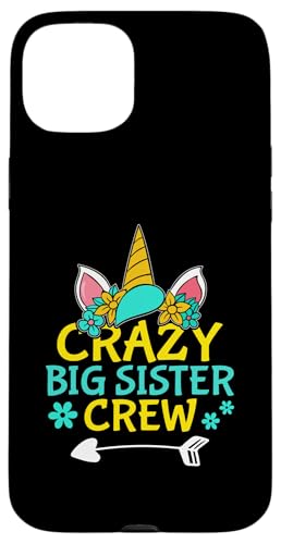 Crazy Big Sister Crew Einhorn für Mädchen Hülle für iPhone 15 Plus Crazy Big Sister Crew Einhorn für Mädchen Hülle für iPhone 15 Plus von Favorite Big Sister Designs For Girls