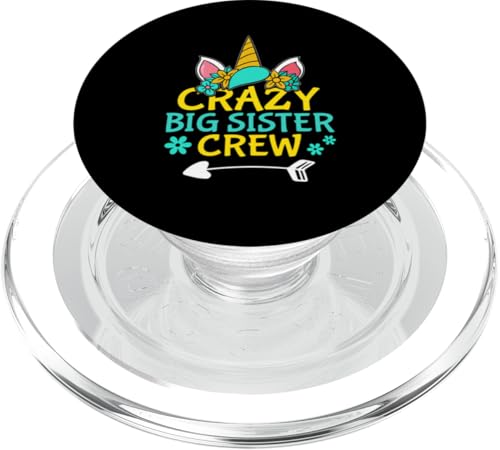 Crazy Big Sister Crew Einhorn für Mädchen PopSockets PopGrip für MagSafe Crazy Big Sister Crew Einhorn für Mädchen PopSockets PopGrip für MagSafe von Favorite Big Sister Designs For Girls