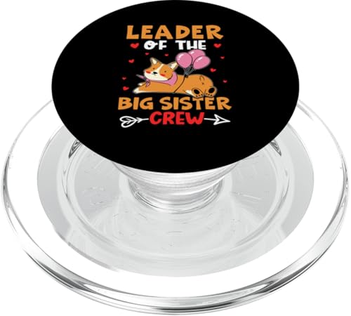 Crew-Design mit Hund von Leader Of The Big Sister PopSockets PopGrip für MagSafe Crew-Design mit Hund von Leader Of The Big Sister PopSockets PopGrip für MagSafe von Favorite Big Sister Designs For Girls