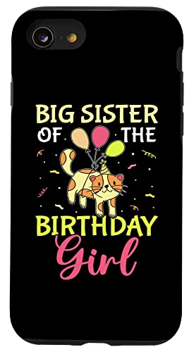 Große Schwester der Geburtstagskinderkatze Hülle für iPhone SE (2020) / 7 / 8 von Favorite Big Sister Designs For Girls