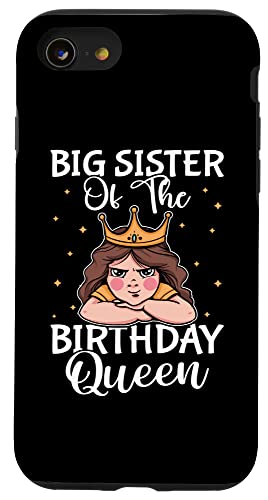 Große Schwester der Geburtstagskönigin für Mädchen Hülle für iPhone SE (2020) / 7 / 8 von Favorite Big Sister Designs For Girls