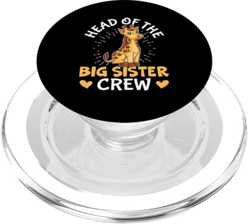 Head Of The Big Sister Crew Design Giraffe PopSockets PopGrip für MagSafe von Favorite Big Sister Designs For Girls