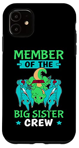 Mitglied der Big Sister Crew Dino und Fledermäuse Hülle für iPhone 11 Mitglied der Big Sister Crew Dino und Fledermäuse Hülle für iPhone 11 von Favorite Big Sister Designs For Girls