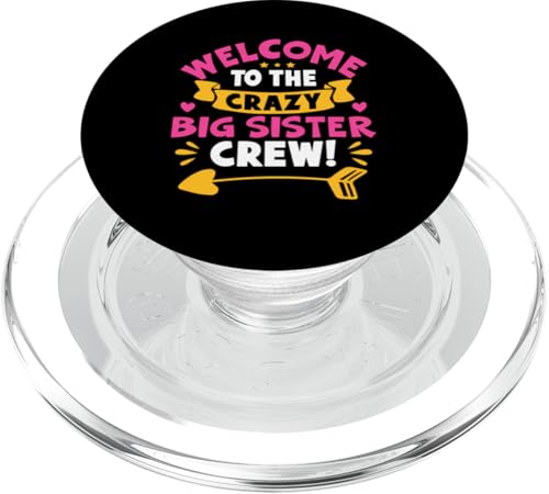 Willkommen bei der Crazy Big Sister Crew! Für Mädchen PopSockets PopGrip für MagSafe von Favorite Big Sister Designs For Girls
