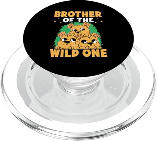 Brother Of The Wild One für Mädchen und Jungen PopSockets PopGrip für MagSafe von Favorite Brother Designs For Boys