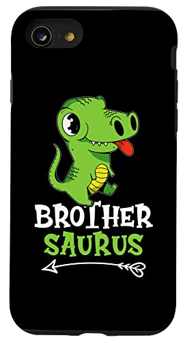 Brother Saurus Green T-Rex für Mädchen und Jungen Hülle für iPhone SE (2020) / 7 / 8 von Favorite Brother Designs For Boys