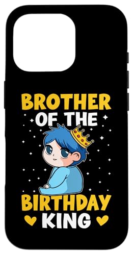 Bruder des Geburtstagskönigs für Mädchen und Jungen Hülle für iPhone 16 Pro Bruder des Geburtstagskönigs für Mädchen und Jungen Hülle für iPhone 16 Pro von Favorite Brother Designs For Boys