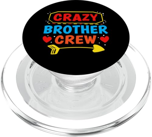Crazy Brother Crew für Mädchen und Jungen PopSockets PopGrip für MagSafe von Favorite Brother Designs For Boys