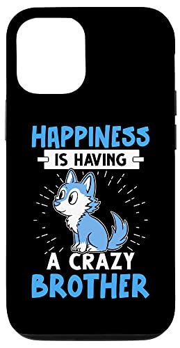 Glück ist, einen verrückten Bruder zu haben Hülle für iPhone 12/12 Pro Glück ist, einen verrückten Bruder zu haben Hülle für iPhone 12/12 Pro von Favorite Brother Designs For Boys
