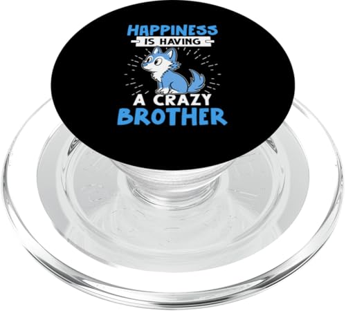 Glück ist, einen verrückten Bruder zu haben PopSockets PopGrip für MagSafe von Favorite Brother Designs For Boys