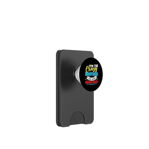 Ich bin der verrückte Bruder, vor dem du gewarnt wurdest PopSockets PopWallet für MagSafe Ich bin der verrückte Bruder, vor dem du gewarnt wurdest PopSockets PopWallet für MagSafe von Favorite Brother Designs For Boys