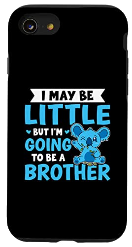 Ich bin vielleicht klein, aber ich werde ein Bruder sein Hülle für iPhone SE (2020) / 7 / 8 von Favorite Brother Designs For Boys