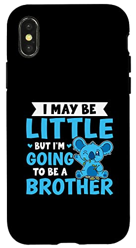 Ich bin vielleicht klein, aber ich werde ein Bruder sein Hülle für iPhone X/XS von Favorite Brother Designs For Boys