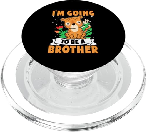 Ich werde ein Bruder für Mädchen und Jungen sein PopSockets PopGrip für MagSafe von Favorite Brother Designs For Boys