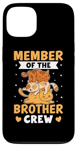 Mitglied der Brother Crew Design Katze Hülle für iPhone 13 von Favorite Brother Designs For Boys