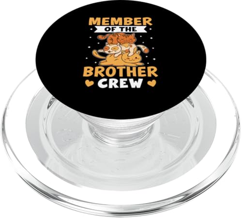 Mitglied der Brother Crew Design Katze PopSockets PopGrip für MagSafe Mitglied der Brother Crew Design Katze PopSockets PopGrip für MagSafe von Favorite Brother Designs For Boys