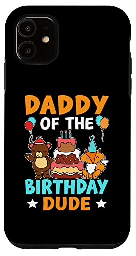 Daddy Of The Birthday Dude für Mädchen und Jungen Hülle für iPhone 11 von Favorite Daddy Designs For Boys