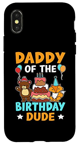 Daddy Of The Birthday Dude für Mädchen und Jungen Hülle für iPhone X/XS von Favorite Daddy Designs For Boys