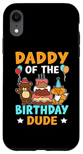 Daddy Of The Birthday Dude für Mädchen und Jungen Hülle für iPhone XR von Favorite Daddy Designs For Boys