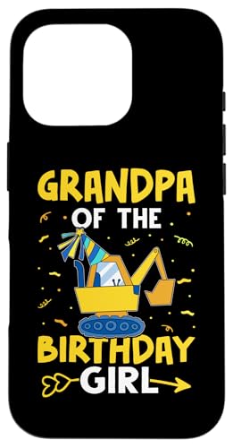 Grandpa Of The Birthday Girl Bagger Hülle für iPhone 16 Pro von Favorite Grandpa Designs For Boys
